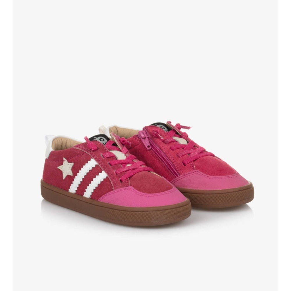 Vibrant Pink Baby Walker Shoes with Velcro
